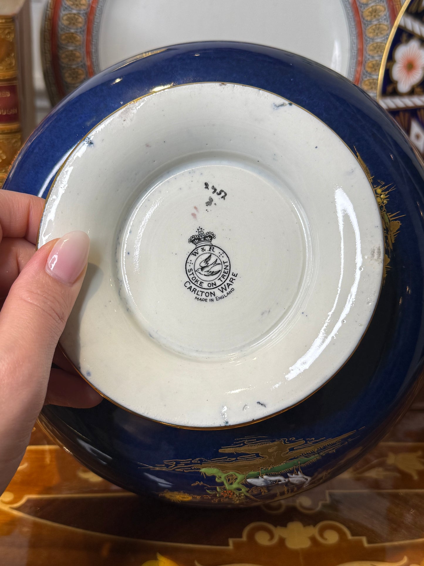 1920s Carlton Ware Chinese Style Bowl | 10" Diameter | Style DA4322
