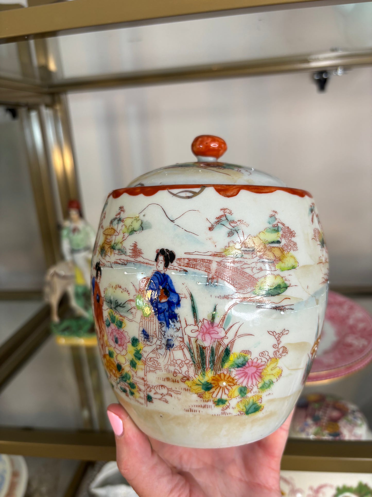 Sweetest Geisha biscuit jar!