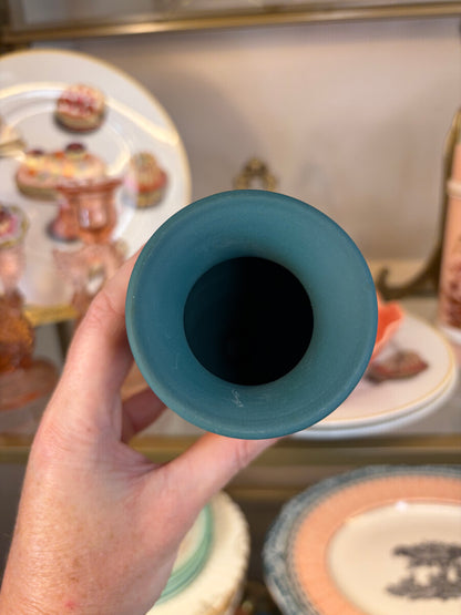 Beautiful Teal Wedgwood vase!