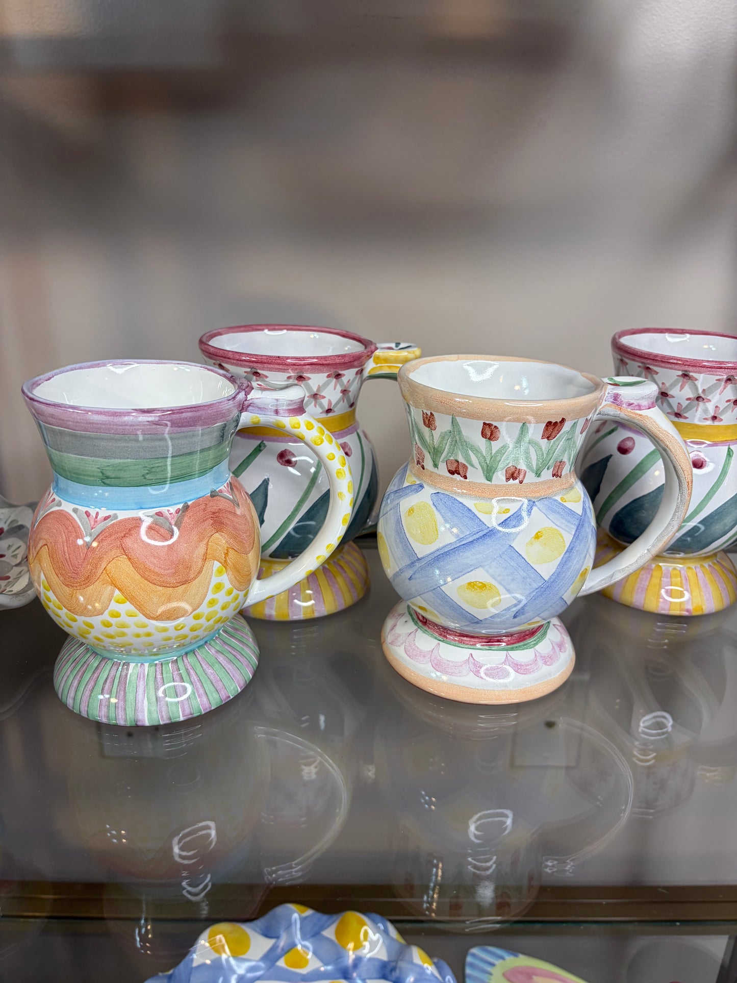 Mackenzie-Childs set of 5 mugs!