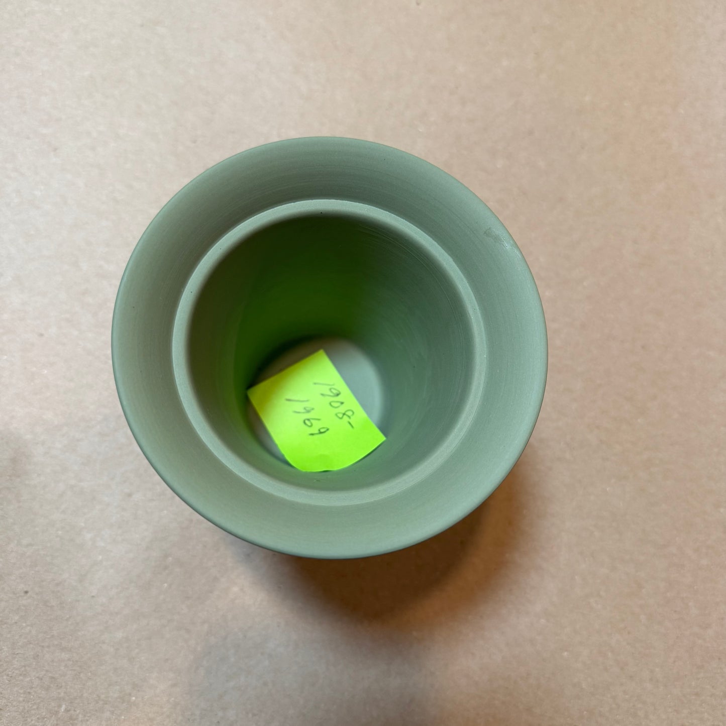 Live 06/15 Sage green Wedgwood 5” vase