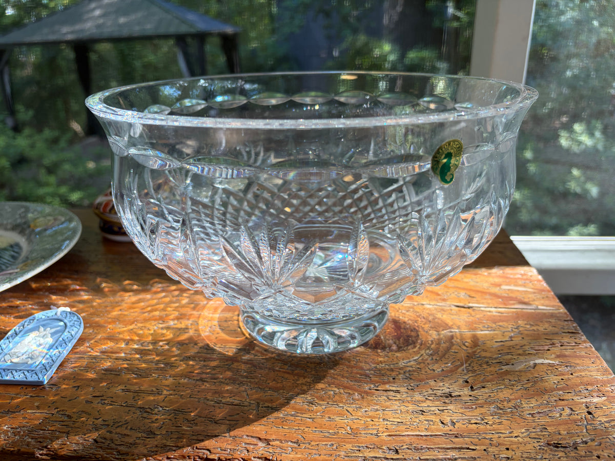 Stunning Waterford crystal Killarney centerpiece footed bowl!