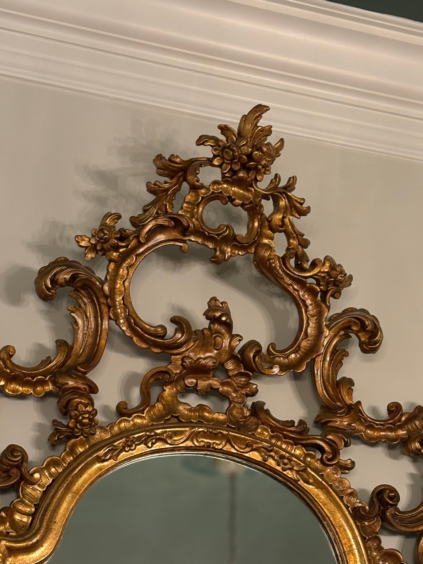 Italian LaBarge Gilt Wood Mirror 72” x 42.5”