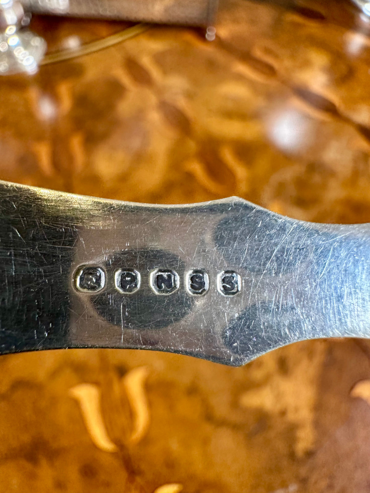 Antique Victorian Edwardian Silver-Plated Butter & Pâté Knife | Engraved Blade & Mother-of-Pearl Handle | c. 1890–1910