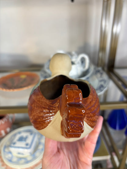 Lovely pottery duck planter!
