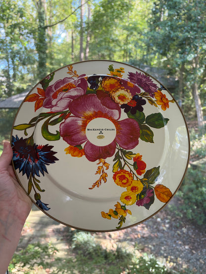 Lovely Mackenzie Childs enamel charger!