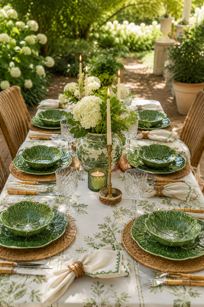 Green Cabbage Ceramic Dinner Plate | 11in