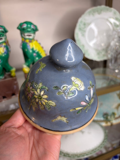 Lovely bird and floral lidded ginger jar!