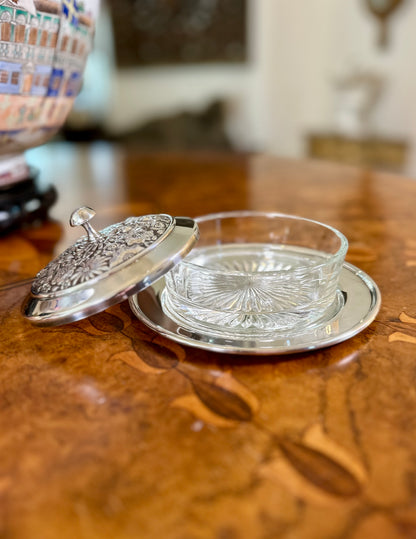 Reserved for Y - Vintage Towle Contessina Silver-Plated Covered Serving Dish | Three-Piece Set | No. 6648, c. 1967