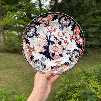 Live 09/01 Crown Derby King’s pattern Imari dinner plate