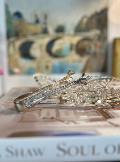 Antique Gorham Sterling Silver Sugar Tongs, 4.5"