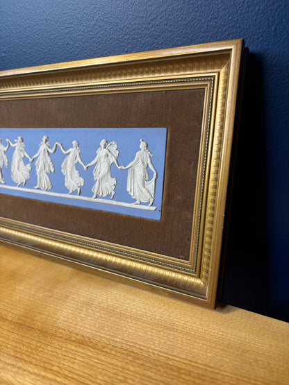 Stunning Wedgwood Jasperware Framed Dancing Hours!