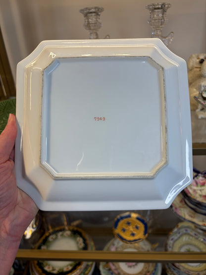 Lovely handpainted Andrea by Sadek peacock plate!