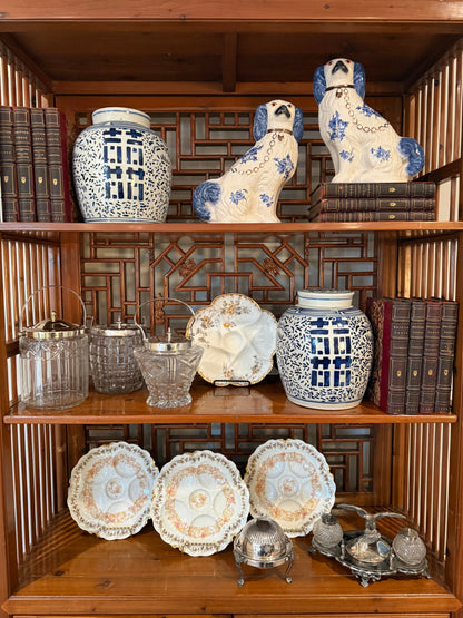 On Hold - Antique Set of 11 Leather Bound Marbled Front Books with Gold Leaf Pages - British Poets (1853-1859)