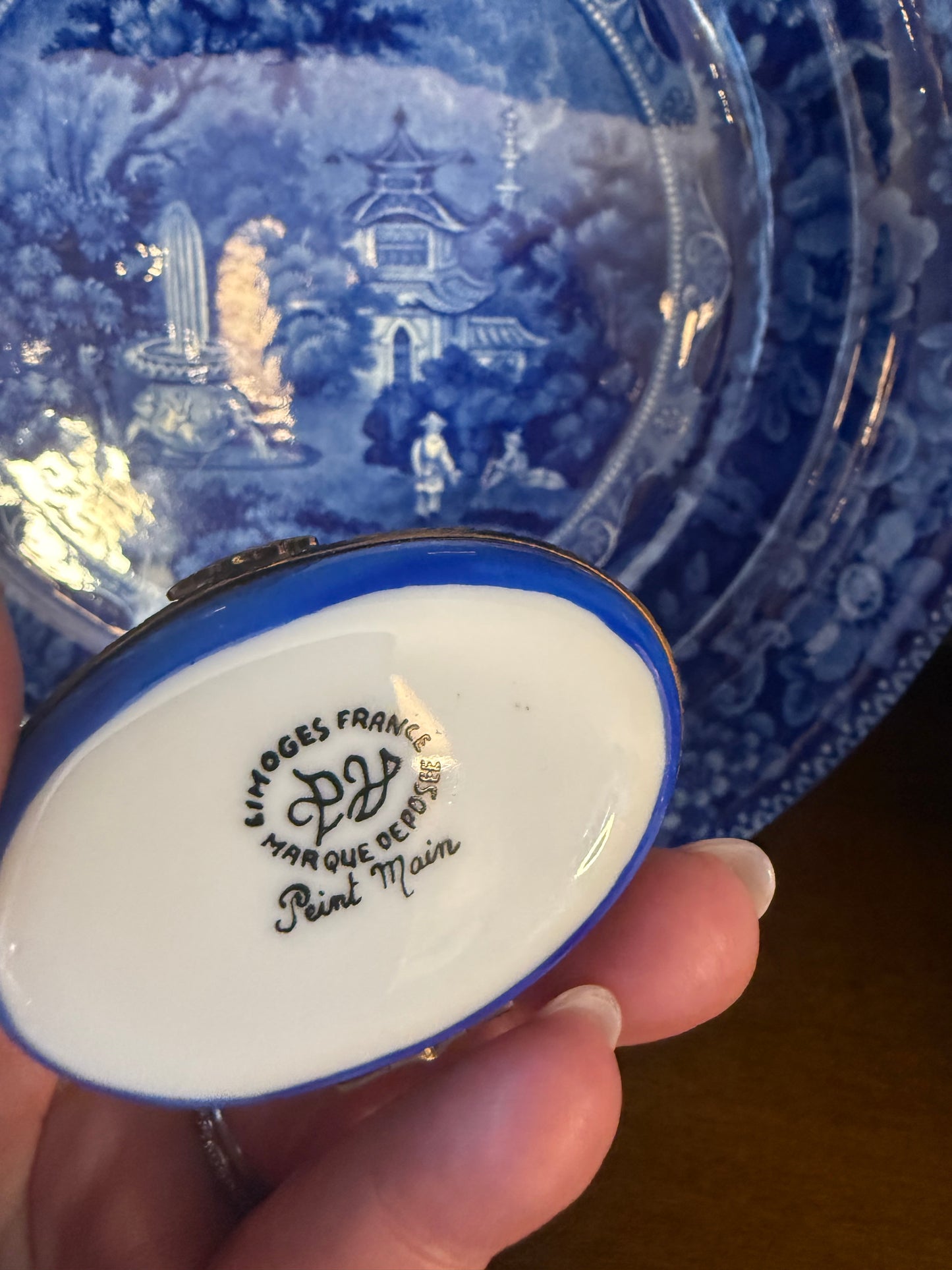 Vintage Limoges Hand Painted Fish Box