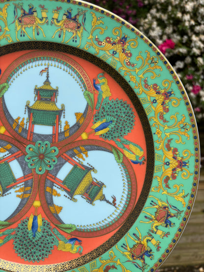Stunning Versace Rosenthal Marco de Polo 12” charger or platter!