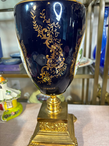 Stunning 22” candelabras French porcelain pair!