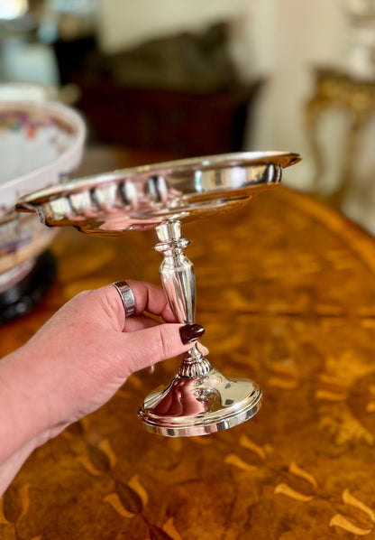 Vintage Revere Silversmiths Sterling Silver Weighted Pedestal Compote Tazza | No. 585