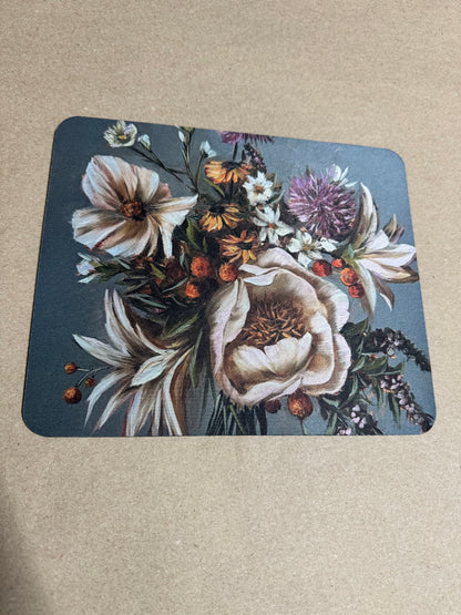Spring bouquet grey background mouse pad