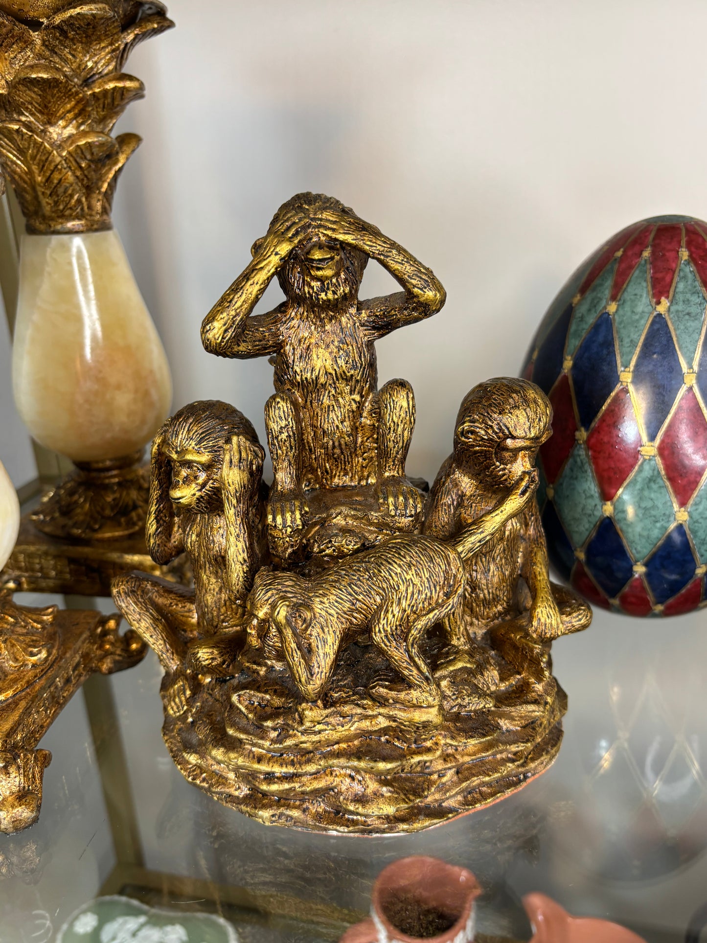 Sweetest Four Wise Monkeys bookend!