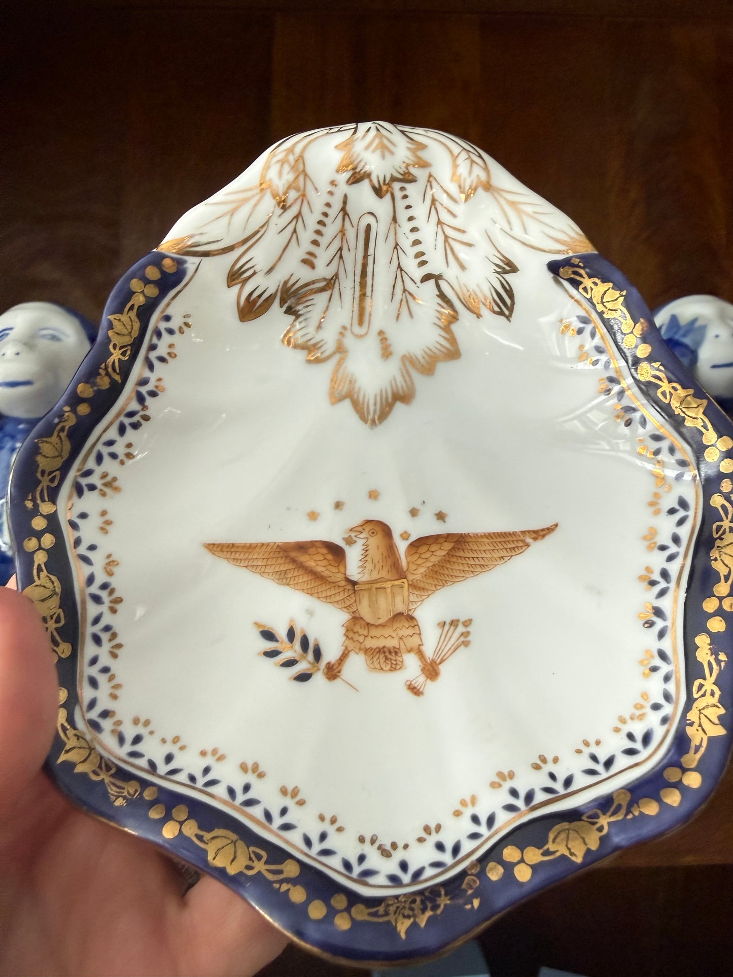 Vintage Set of 4 Americana Eagle 6” Plates Andrea by Sadek