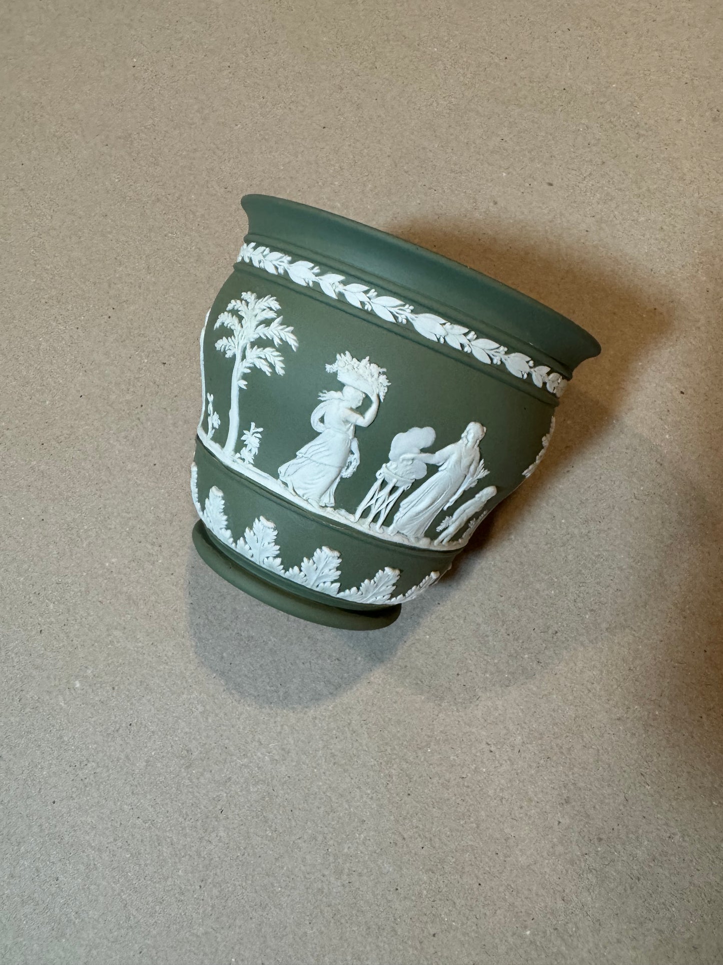 Reserved Wedgwood sage green pot