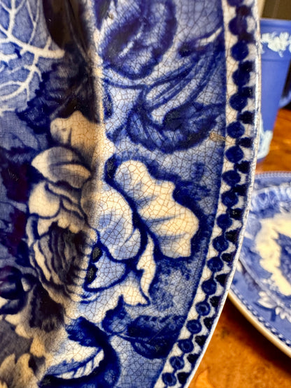 Antique Wedgwood Historical Blue Plates (c. 1899) – Boston & Albany – Sold Individually