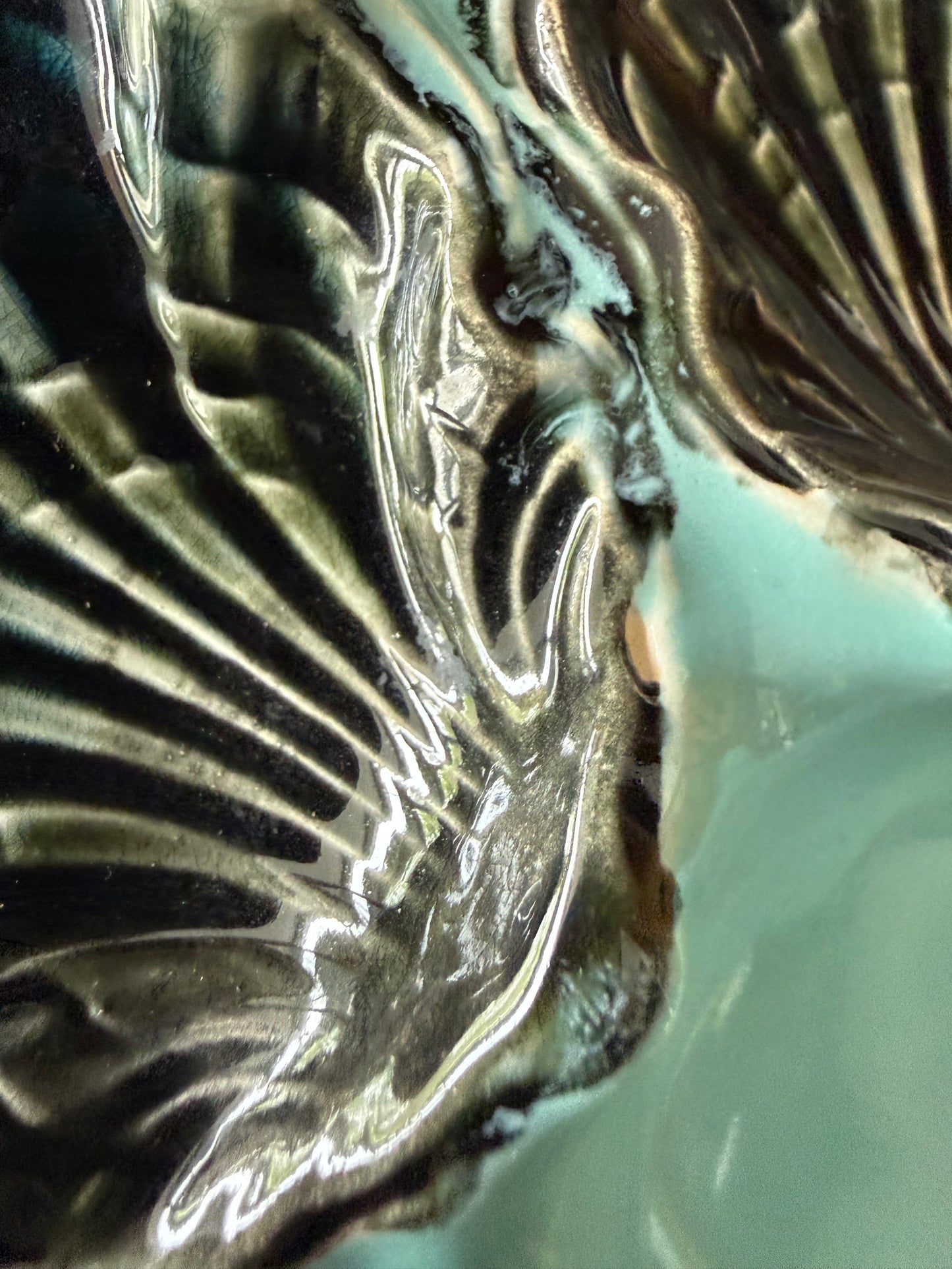 Antique French Oyster Plate