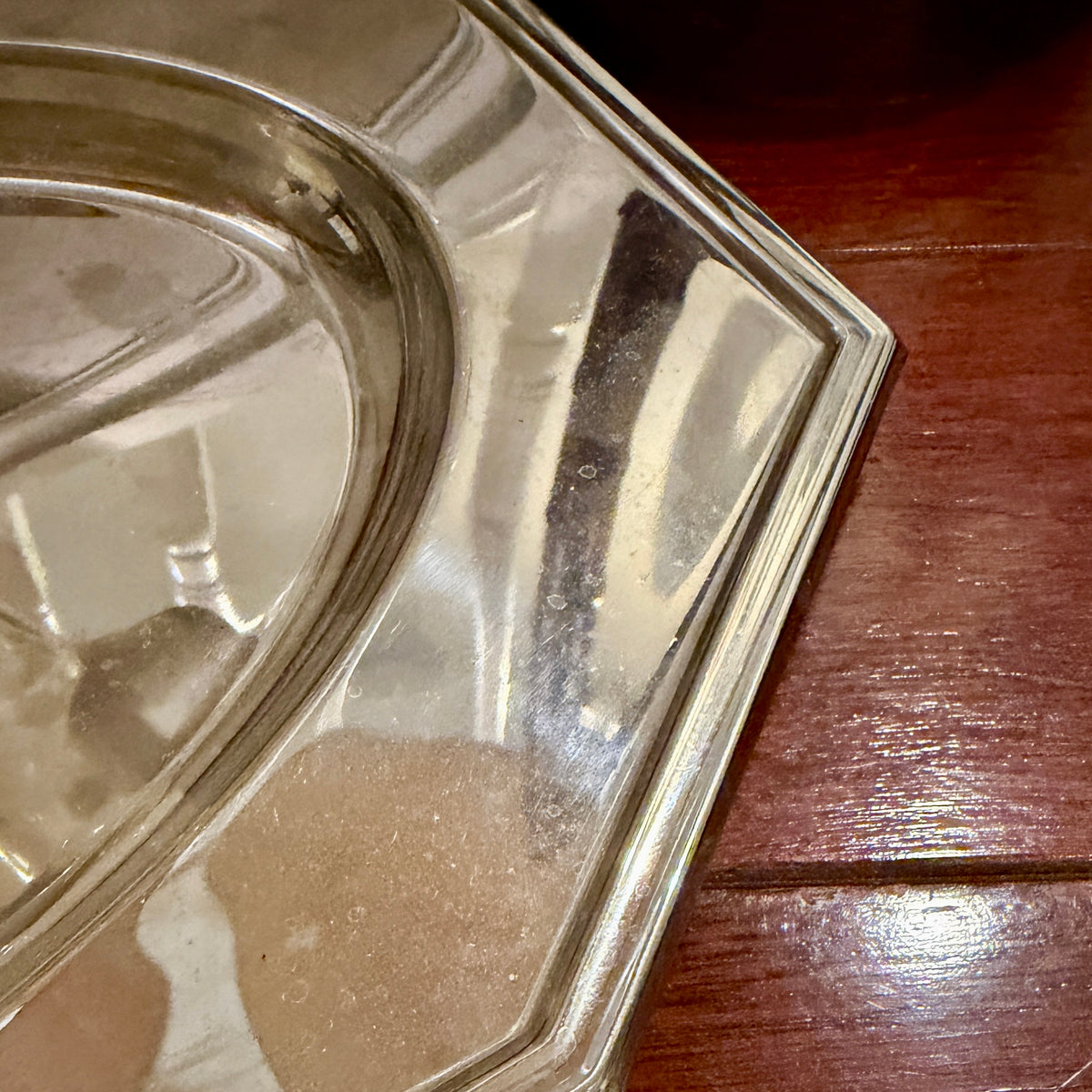 Vintage designer Jean Couzon of France silver plate serving platter