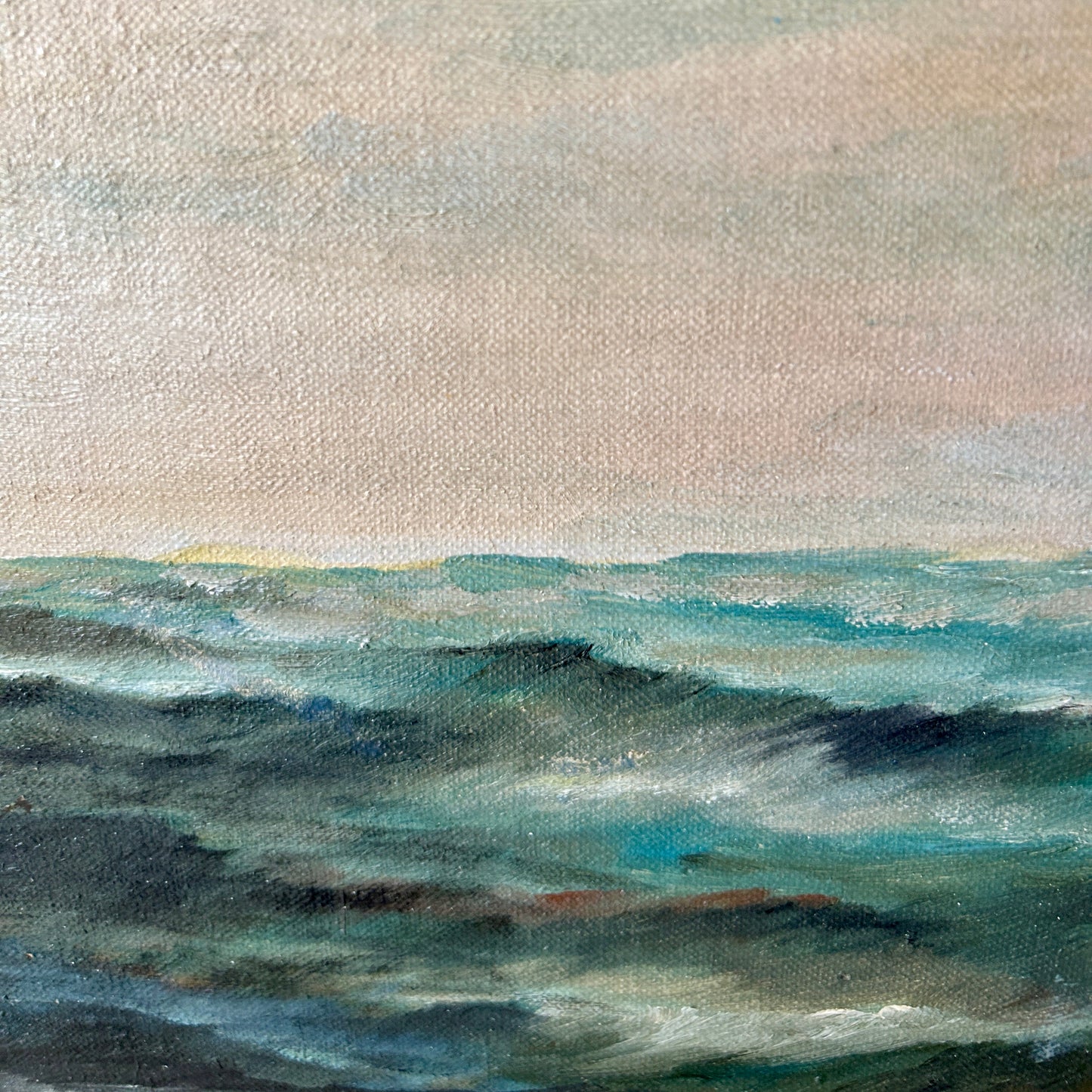 Bold & Beautiful coastal chic vintage tall ship sailing wall art 23.75" x 19.75