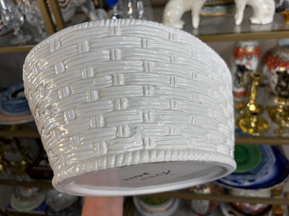 Stunning Italian Fish Tureen with raised fish and lemons and basket design!