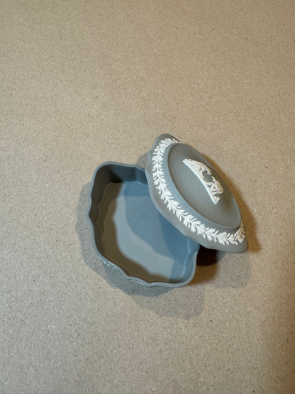 Reserved Wedgwood sage grey trinket box