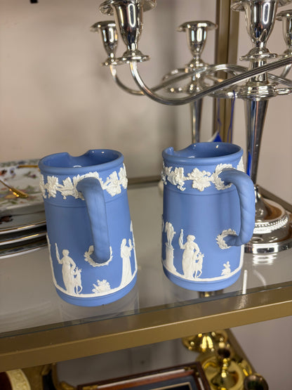 Wedgwood Jasperware small pitcher with rope design handle! Two available; sold separately!