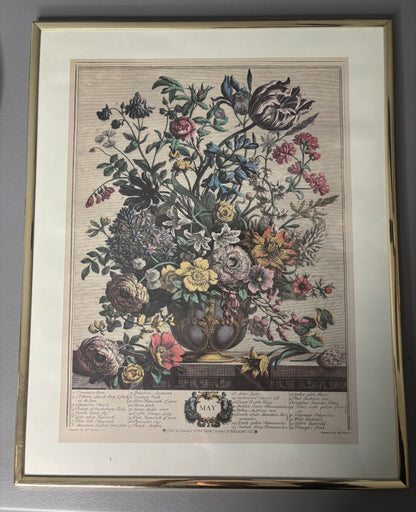 Framed May Month floral print!