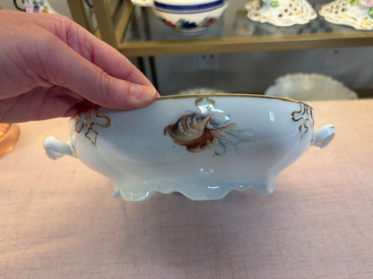 Gorgeous antique Vienna fish lidded tureen!