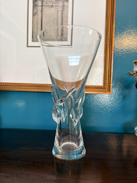 WCCR Charitable Item #174 | Steuben Crystal Rose Vase #8090 | Designed by George Thompson | 1959 | 11.5"