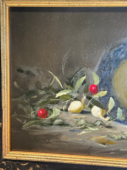 Original Oil on Board Painting from California Artist Kathryn Miller: 24.5” x 15.5”