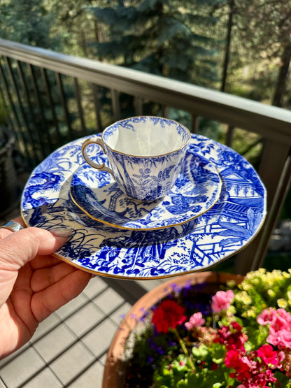 Royal Crown Derby “Mikado” Tea for Two Set | 6 Pieces, circa 1940-1950’s