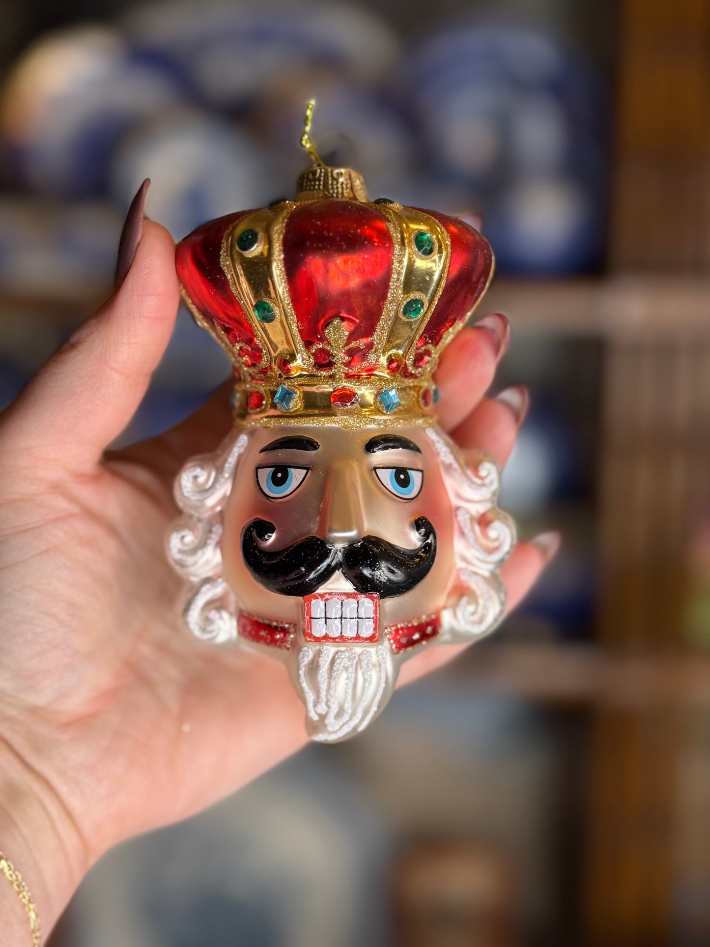 Kurt S. Adler – 4.5" Glass King Head Ornament | Style 1