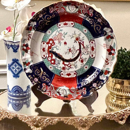 Rare Antique Imari Mason’s of England Charger/ Platter, 12.5”D