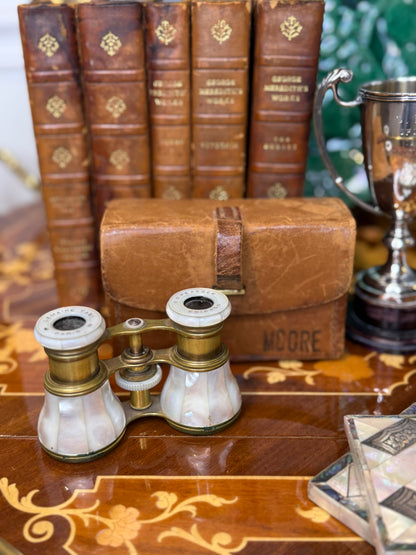 Antique French Mother-of-Pearl Opera Glasses | Lemaire Paris for C.D. Peacock Chicago