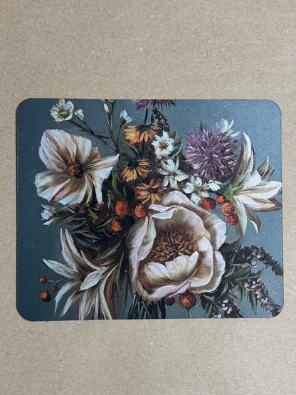Spring bouquet grey background mouse pad