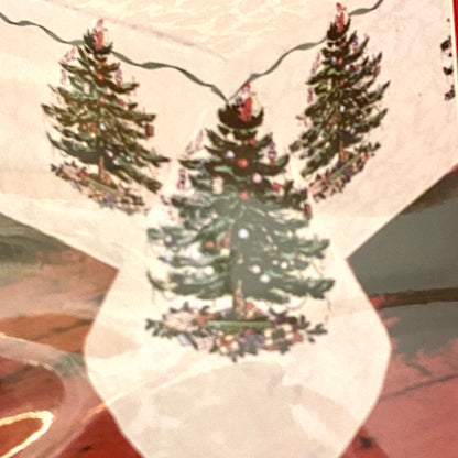 NEW & Vintage Spode Christmas Tree 70 in round table cloth