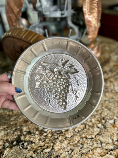 Vintage Copper Grape & Vine Kitchen Mold