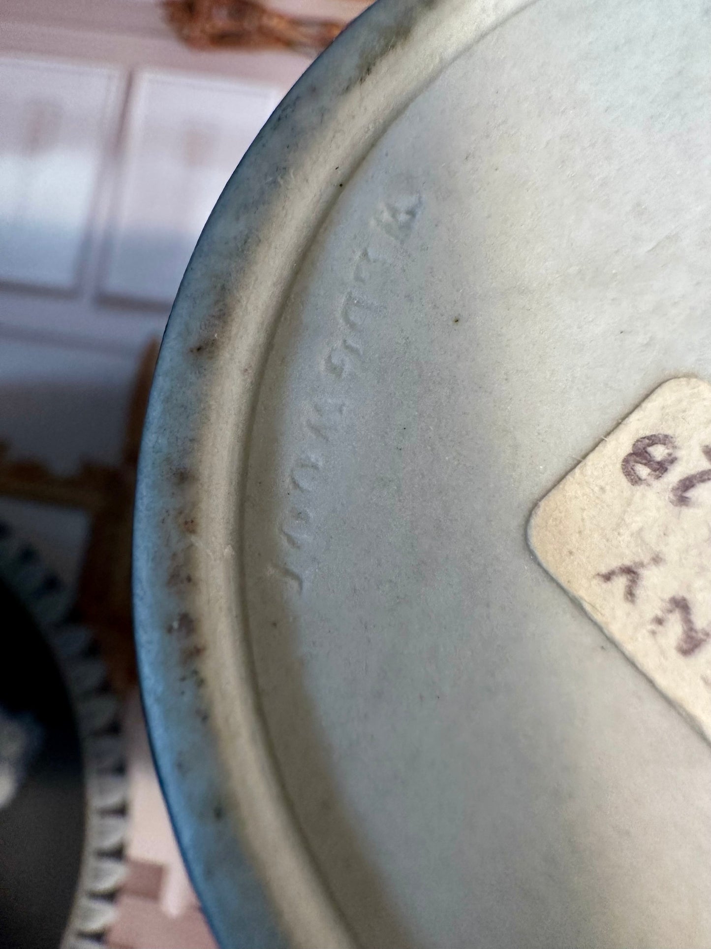 EXQUISITE RARE 18th Century Wedgwood Black Basalt Jasper Dip Trembleuse, 4"