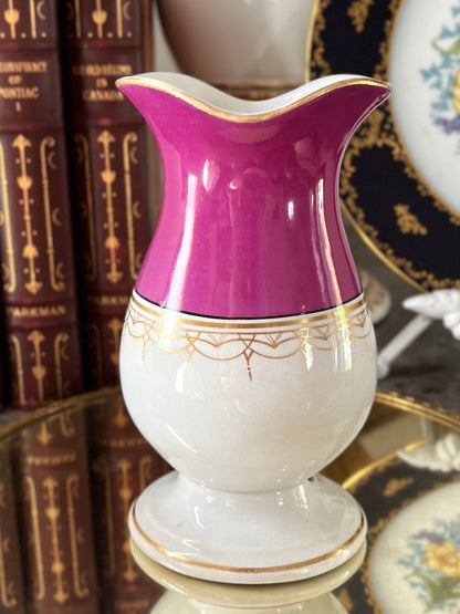 Live 09/15 19th Century Ott & Brewer Etruria Pink Porcelain Bathroom Vanity Set 1871-1874