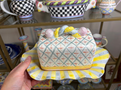 Mackenzie-Childs butter dish!