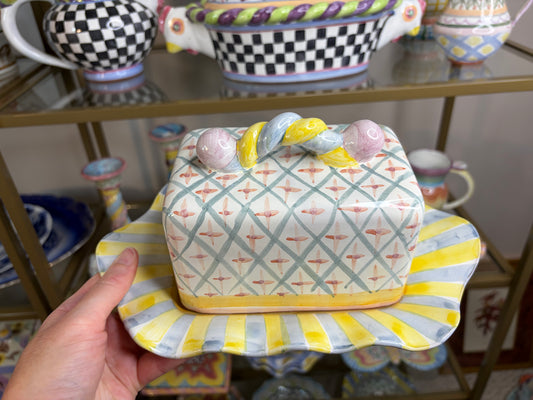 Mackenzie-Childs butter dish!