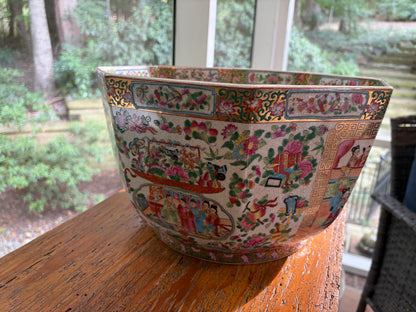 RESERVED - MOLLIE - Stunning Famille Rose Export large bowl!