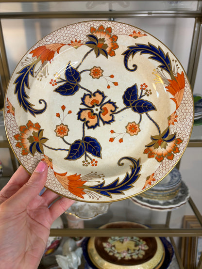 Antique Ridgways “Budge” shallow bowl in Imari colors!